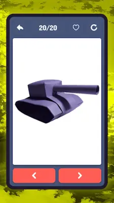 Origami military tank, car android App screenshot 14