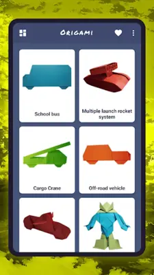 Origami military tank, car android App screenshot 17